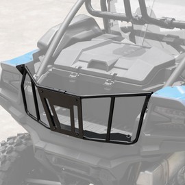 HAKA TOUGH Cargo Bed Enclosure Tailgate for Kawasaki Teryx KRX 1000 Accessories 2020-2024, Heavy Duty Steel Cargo Bed Extender Rack Tail Gate for KRX 4 1000 2023-2024, Can Hold a 32” Spare Tire