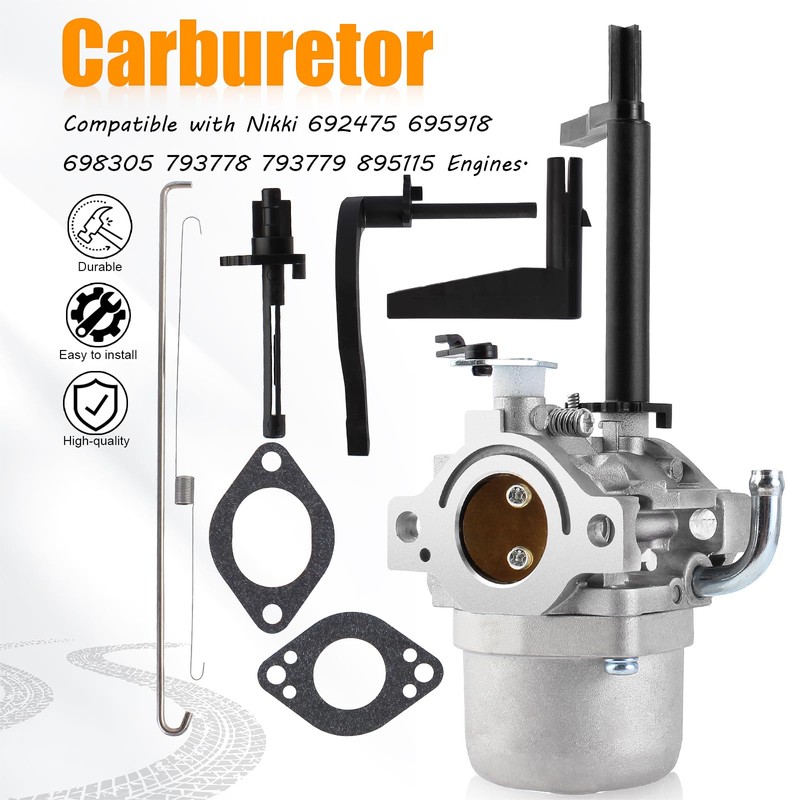 LIYYDS Carburetor compatible with Nikki 692475 695918 698305 793778 793779