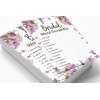 Inkdotpot 50-Pack Wedding Word Scramble Bridal Shower Game Cards Floral
