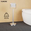 YUMORE Toilet Paper Holder Free Standing, Stainless Steel Toilet Paper