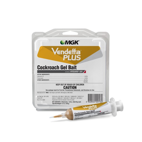 MGK MGK Vendetta Plus Cockroach Gel (4 Tubes) Bait &