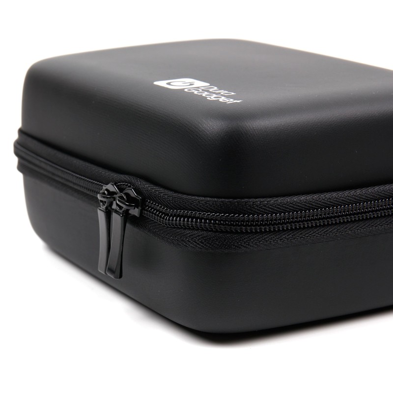 DURAGADGET Exclusive Black Hard Shell EVA Box Case with Carabiner