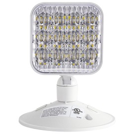 Enjvvs Emergency Remote Head Lighting, Single Head Emergency Light, Adjustable Commercial Lamp Head，No Battery Inside，Multi Voltage 3.6V to 24 Volt Input, 3 Watts, 180 Lumen, UL Listed, 1 Pack