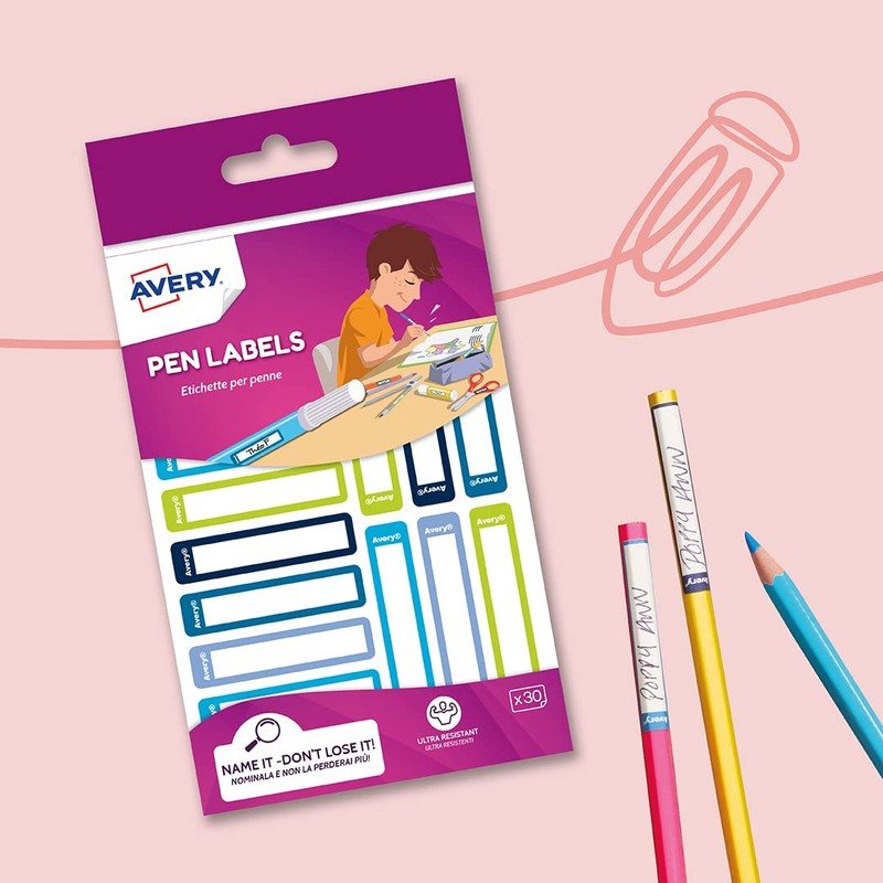Avery Stationery Labels, 50 x 10 mm, 30 Labels Per