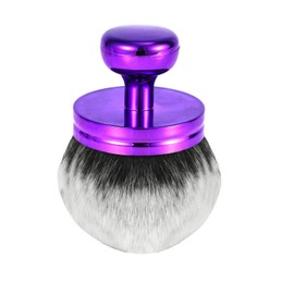 Large Self Tanning Brush, Wide-Headed Self Tan Back Applicator Oval Body Makeup Brushes Sunscreen Brush for Back Leg Arm Face Body (White Bristles, Purple Handle)