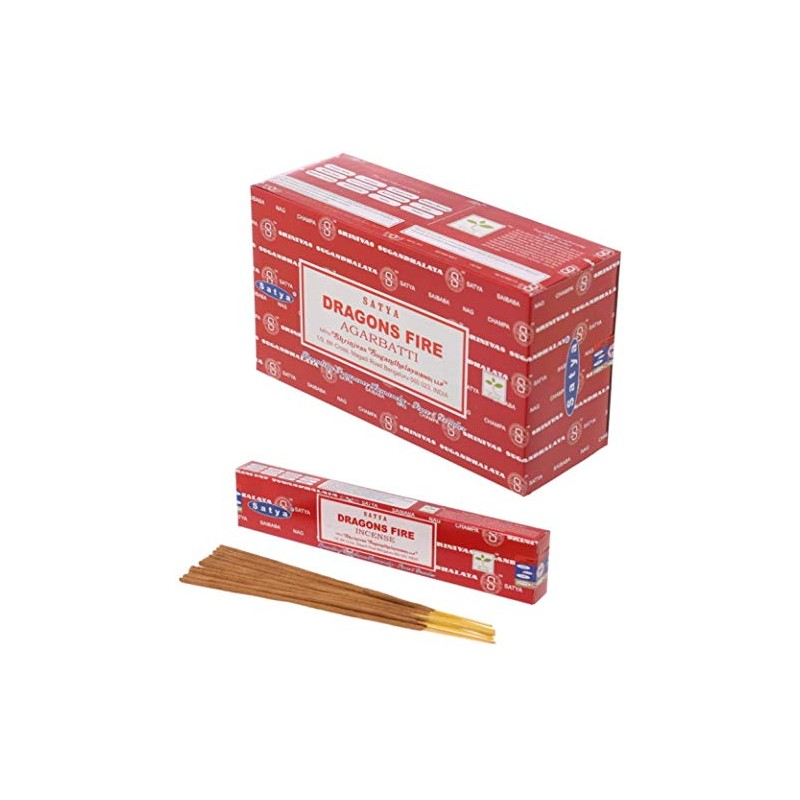 3 X Dragons Fire Satya Incense Sticks with JRose Incense