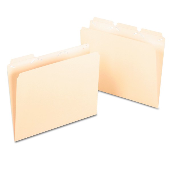 Pendaflex Ready-Tab Reinforced File Folders, Letter Size, Manila, 1/3 Cut, 50/BX (42336)