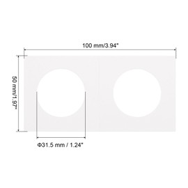 PATIKIL 2x2" Cardboard Coins Holders, 450 Pcs Coin Flips Cardboard Coin Holder Flips for 31.5 mm The Coin Collection Supplies Holder Storage, White