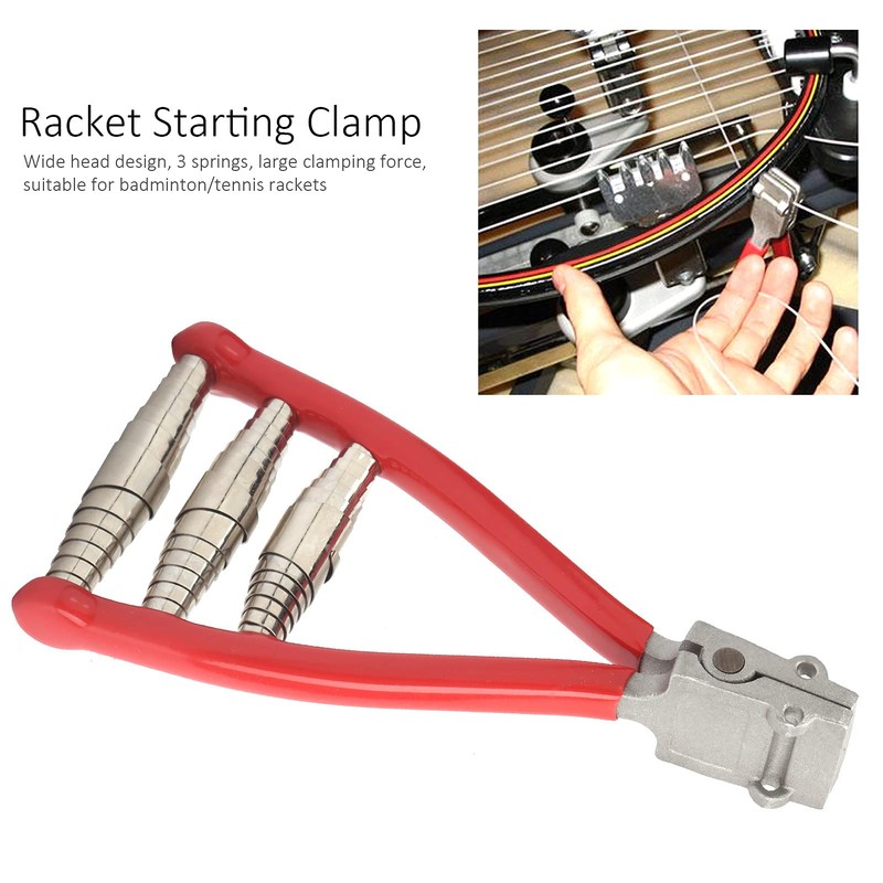 Ausla Racket Start Clamp, String Clamp, Aluminum Wide Head 3