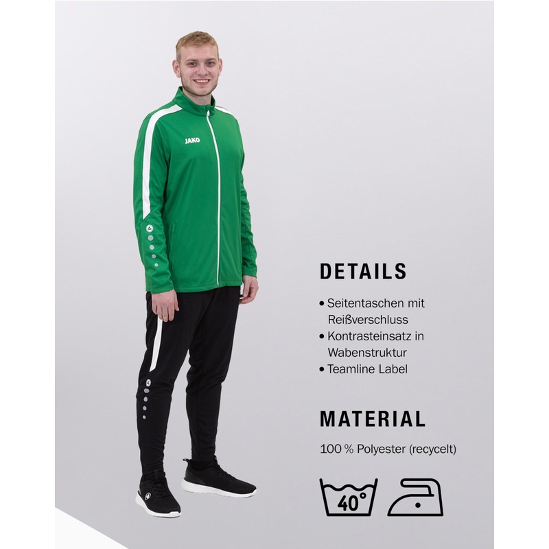 JAKO Children's Tracksuit Polyester Power, Sports Green, 116