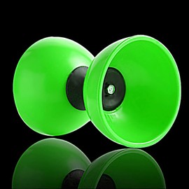 [TradeWind] Chinese Sesame Diabolo Juggling Path Circus Yoyo String with Stick Street Performance (Green, Green)