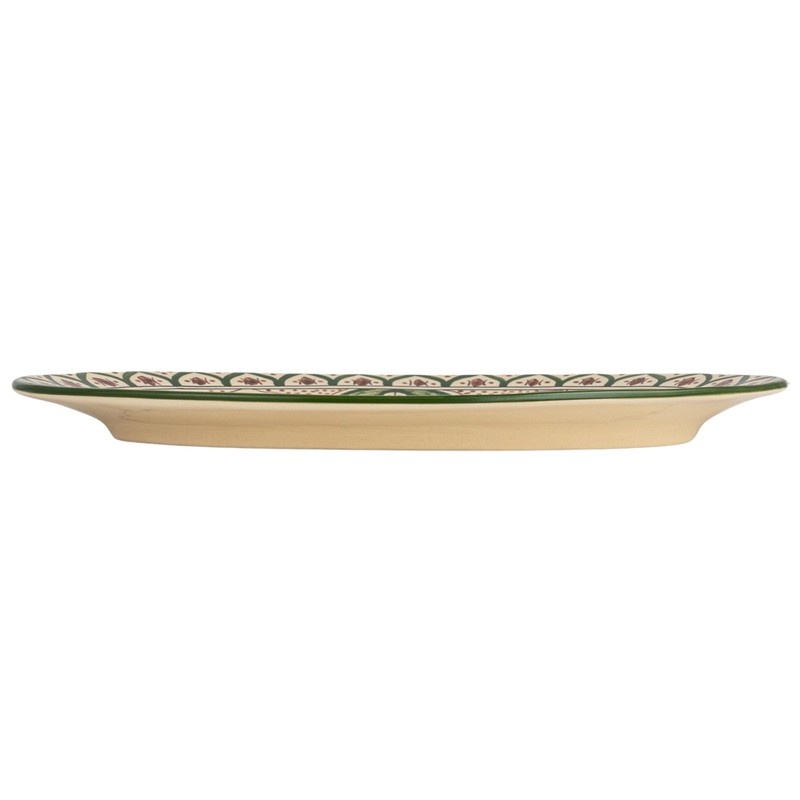 Creative Co-Op Garden Tapestry Stoneware Platter, Multicolor