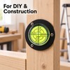 Round Bubble Level Tool – Circular Spirit Level Gauge with
