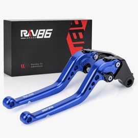RKV86 Motorcycle Brake Clutch Levers for Honda CBR500R/CB500F/X (13-21), CB400F/CB400R (13-20), Grom MSX (14-23), CBR250R (11-15), CBR300R/ CB300F/ CB300FA (14-21), Monkey 125 (18-21) Blue