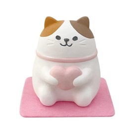 Stone Diffuser [Japan Import] Cute Lucky Cat Aromatherapy Passive Diffuser for Essential Oil, Animal Design, Ceramic, Non-Electric, Gift Idea, Room Decor (Pink)