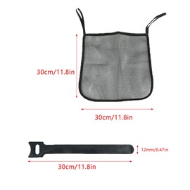 UtySty 3 Pack Stroller Sling Mesh Bag Back Hanging Extra Storage Organizer Handle Bar Attachment Net Pouch for Kids Wagon Pushchair Pram Car Seat Umbrella Water Bottle Diaper Bag Phone Snacks