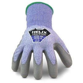 HexArmor Medium Helix 13 Gauge High Performance Polyethylene and Fiberglass Cut Resistant Gloves with Polyurethane Coated Palm and Fingertips