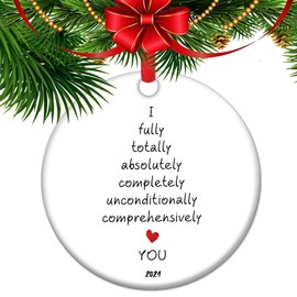 2024 Sympathy Christmas Ornament, Love You Keepsake, Valentines Gift, Gift for Partner, Gift for Wife Daughter Granddaughter