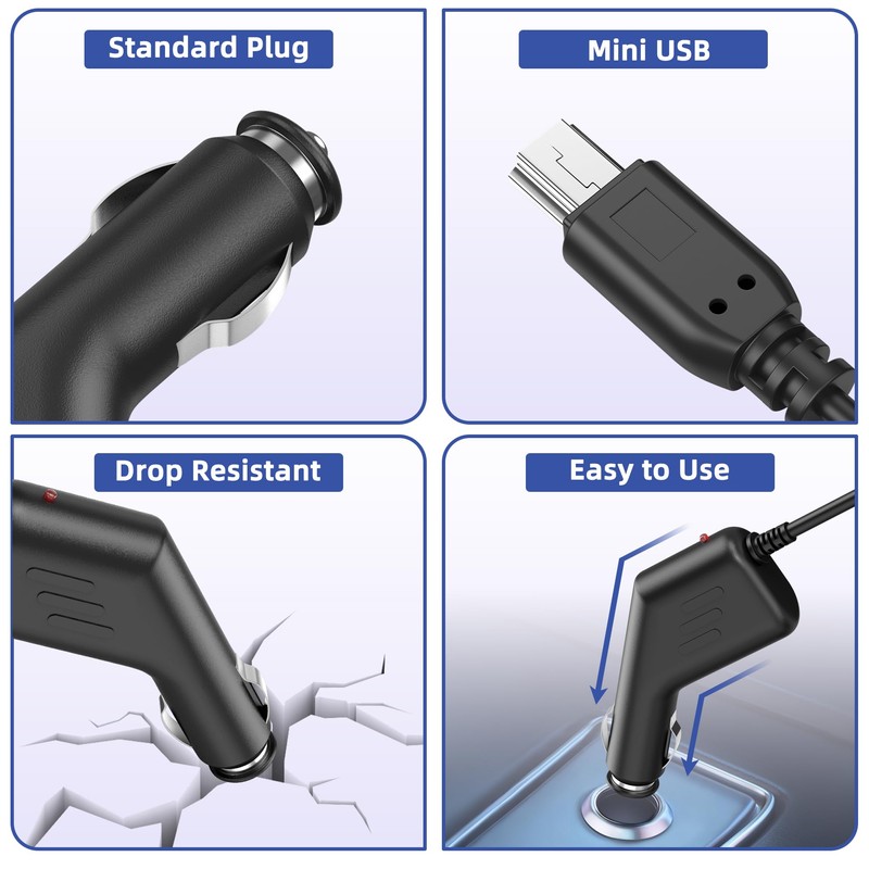 XHJTWOPY 5V 2A Mini USB Car Charger for Rand McNally
