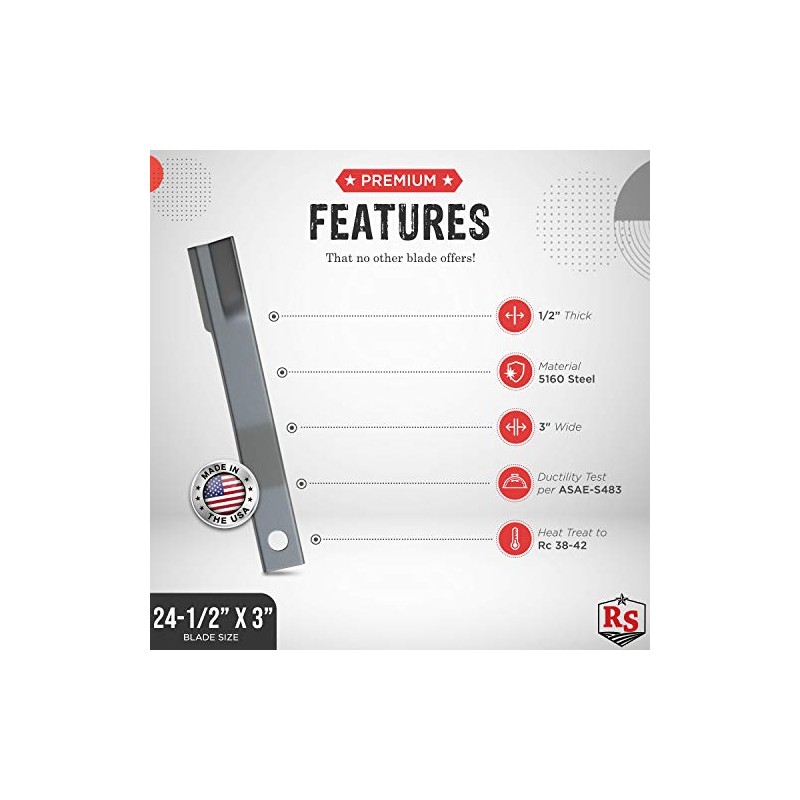 Rancher Supply Bush Hog Blade Pair CCW