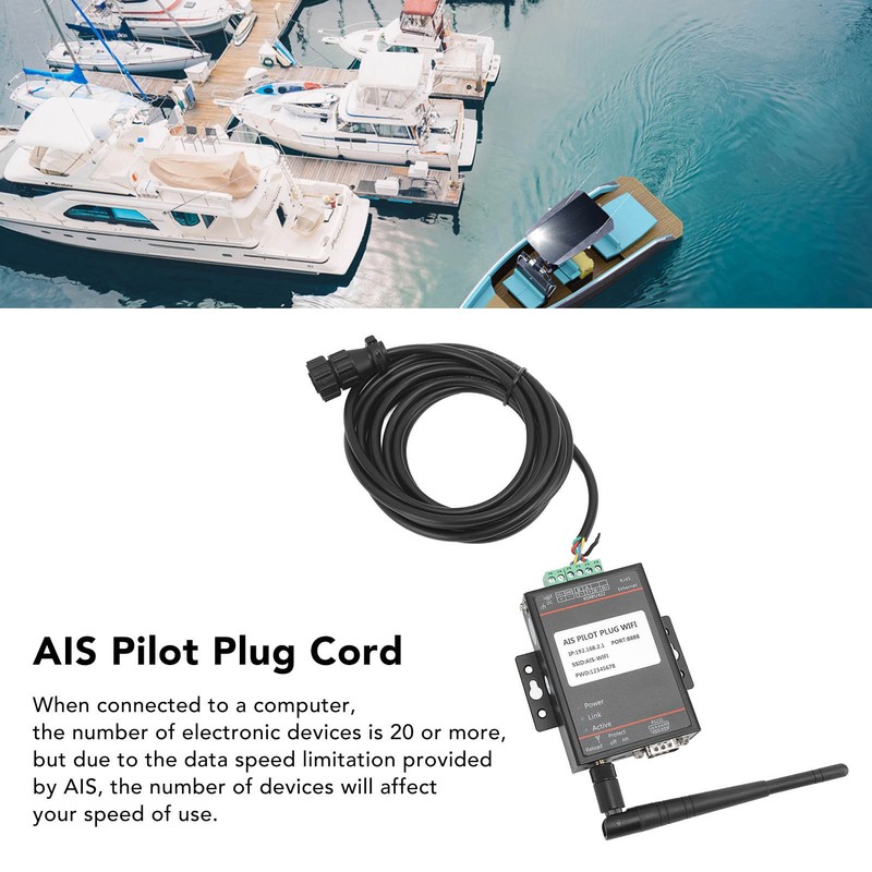 AIS Pilot Plug Cable Connector Aluminum Alloy Housing Strong Signal