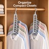 3-Pack 9-Hole Space Saving Clothes Hangers for Closet Organization –