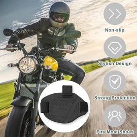 5 Piezas Accesorios de Cambio de Marchas de Motocicleta para Zapatos, Accesorios Para Motocicleta, Moto Protector de Botas de Goma de Motocicleta Antideslizantes con Correa para Zapatos