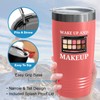 Flairy Land Makeup Artist Tumbler 20oz Coral -Wake Up And