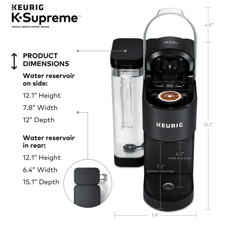 Keurig K-Supreme Single Serve K-Cup Pod Coffee Maker, MultiStream Technology,