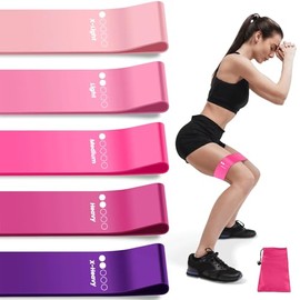 Resistance Bands, Exercise Bands Resistance Bands Set With 5 Resistance Levels, Skin-Friendly Workout Bands for Indoor Fitness, Leg Strength Training, Rehab, Gym,Yoga