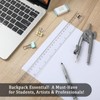 Pack of 8 Rulers 30 cm - 30 cm Transparent