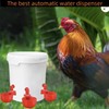 Professional Chicken Waterer Cups, 8pcs Large Chicken Water Feeder, Automatic