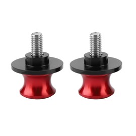 Ausla Swing Arm Spools, 2 Stück 8mm CNC Motorrad Schwingen Bobbins für Hinterständer Stabilität (Rot)