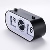 Manual Flip Alarm Clock Simple Silent Modern Calendar Function Desktop