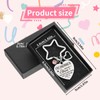 JJUNW Keyring with Engraving, Best Friend Gift, Star Key Ring,