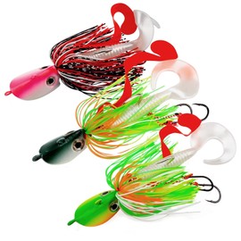THKFISH 3pcs Rubber Jig Bass Lure Bass Jig Bass Saltwater Flounder, Fluke Bass Blackfish 80g