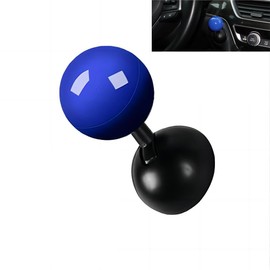 Car One-Touch Start Button with Push-to-Start Rocker Lever,Car Engine Start Stop Button Joystick Full Metal Ball-bar Automotive One-Touch Start Button Starter Cover Decorative Accessories (BLUE)