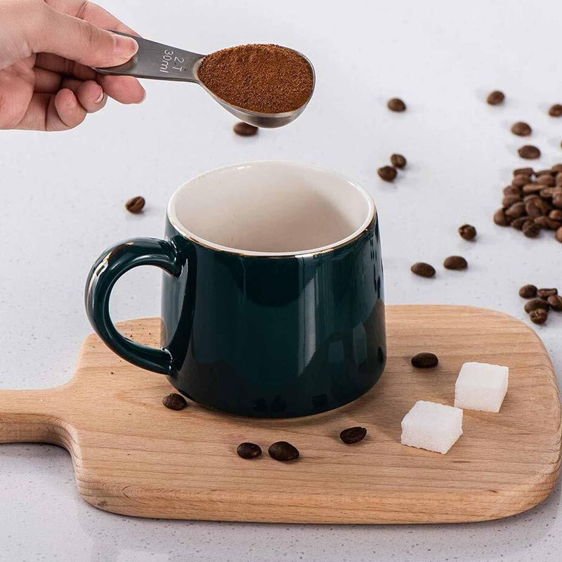 Stainless Steel Coffee Scoop: 30ml Metal Measuring Spoon with Short
