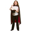 Wicked Costumes Kids Unisex Black/Red Magicians Cape Fancy Dress Costume