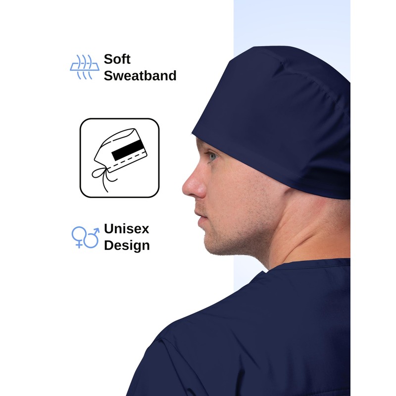 DOKTORAM Navy Blue Working Cap Made for Easy Adjustment and
