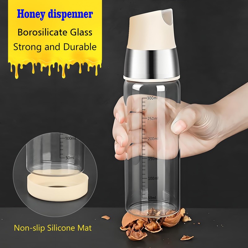 Matifaner Honey Dispenser No Drip, Maple Syrup Bottle, Olive Oil