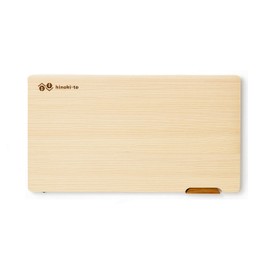 hinoki-to Tono Hinoki Lightweight Cutting Board, Wooden Cutting Board, Cypress Cutting Board, Made in Japan (14.2 x 7.9 x 0.6 inches (36 x 20 x 1.5 cm), Stand Included