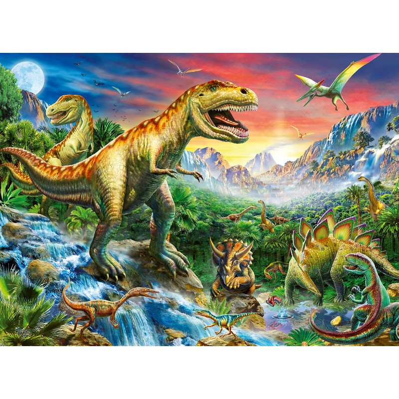 Ravensburger Puzzle 80563 Dinosaur Puzzle 2 x 150 Pieces for