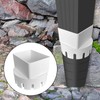 Gutter Downspout Adapter to Drain Pipe with Straps, 3" x