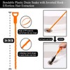 Drain Snake Hair Drain Clog Remover Tool, Flexible Grabber Claw