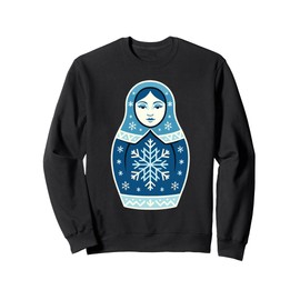 Matryoshka Doll Art Russian Nesting Wooden Stacking Set Sweatshirt