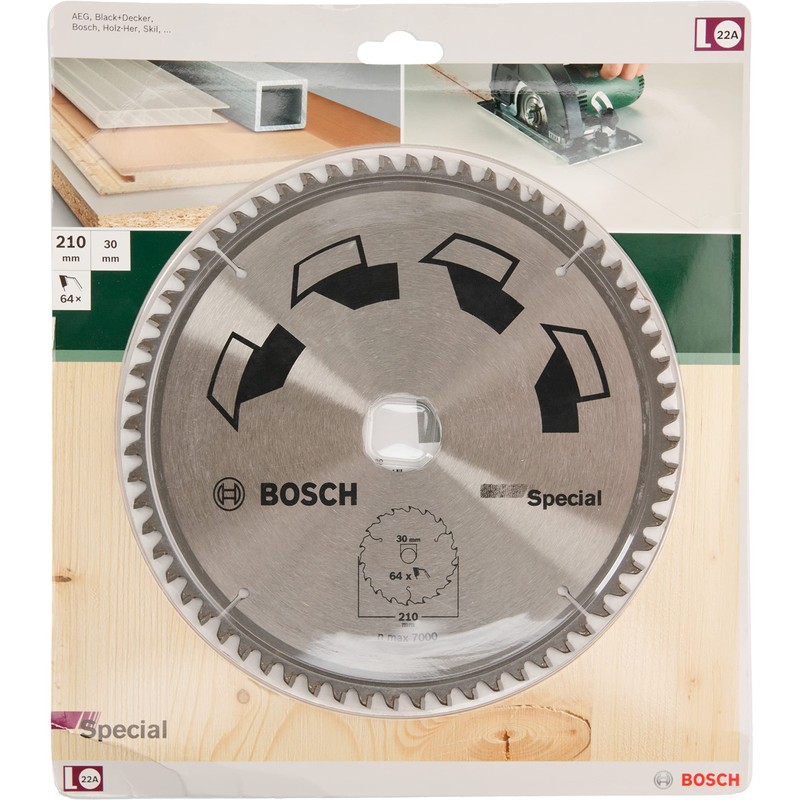 Bosch 1x Circular Saw Blade Special (for Wood, Non-Ferrous Metals,