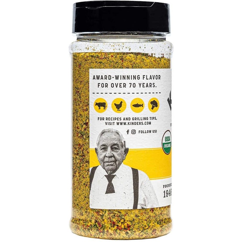 Kinder's Organic Buttery Steakhouse Seasoning Rub, 10.4 Ounce,2 Pack