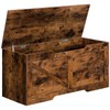 HOOBRO Storage Bench, 39.4” Retro Wooden Storage Chest with U-Shaped