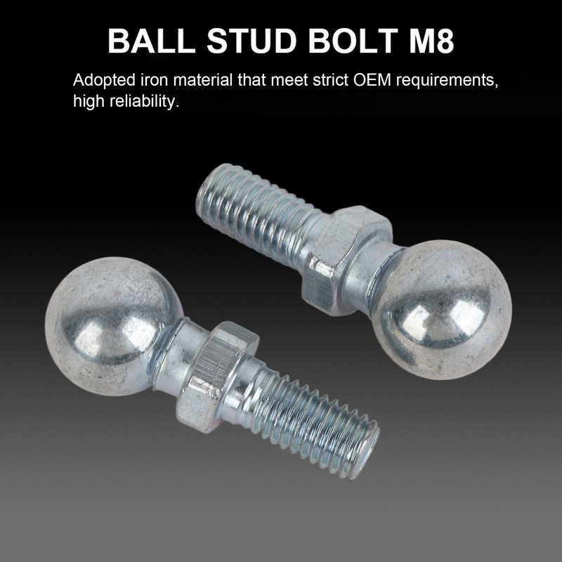 Ball Studs 10mm M8 Threads 2 Pack Gas Strut Ball